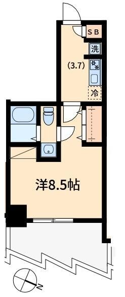 オモチデ扇大橋の間取り
