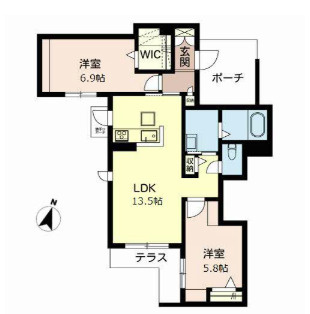 セリシール高羽 北館の間取り