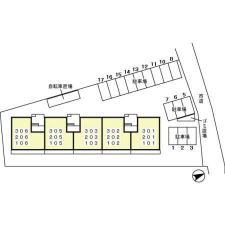ボナール南流山の区画図