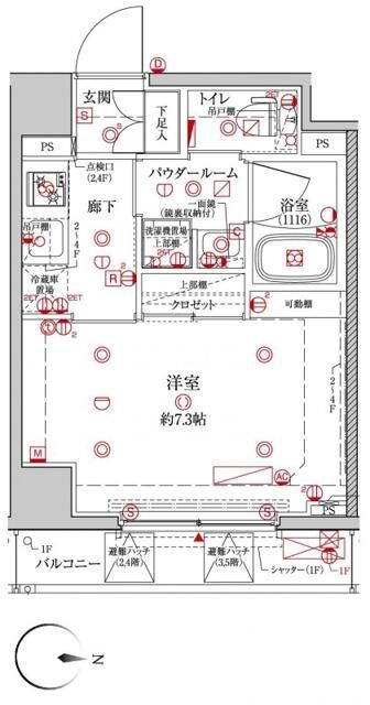 クレイシア森下ステーションサイトの間取り