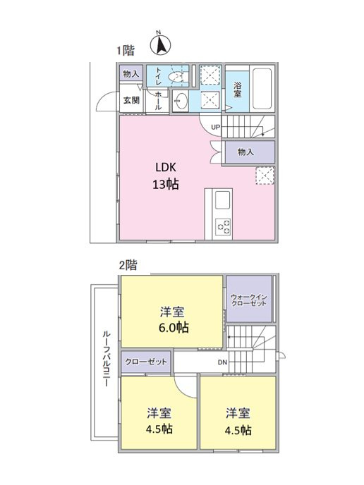 (仮称)小金井市AP の間取り
