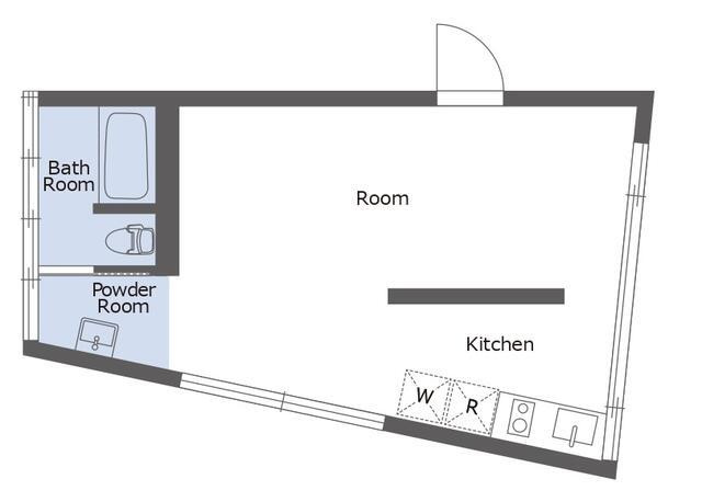 ａ　ｐｌａｃｅ　ｂｙ　Ｗｉｎｅ　Ａｐａｒｔｍｅｎｔの区画図