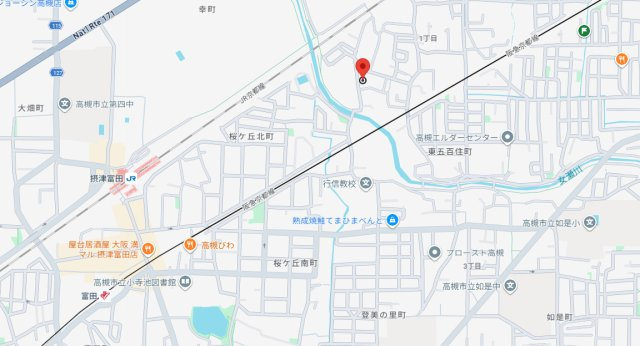 シャルル高槻の地図