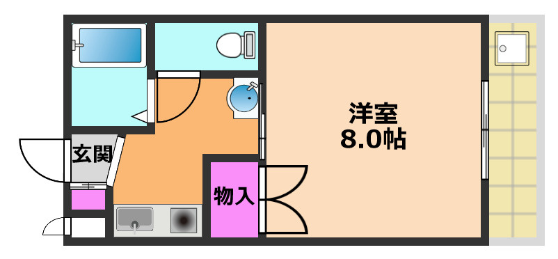 シャルル高槻の間取り