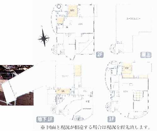 藤沢市鵠沼松が岡1丁目　中古戸建の間取り