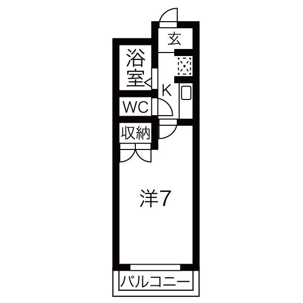 ハイツかなれの間取り