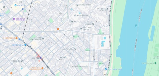 大阪市東淀川区大道南　新築一戸建ての地図