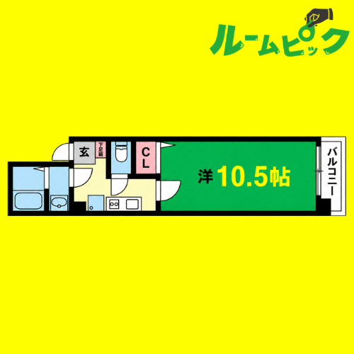カーサ・ルピナス　名古屋市賃貸　仲介手数料無料の間取り