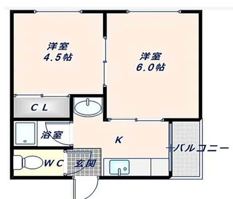 東大阪市小阪２丁目の一棟マンションの間取り