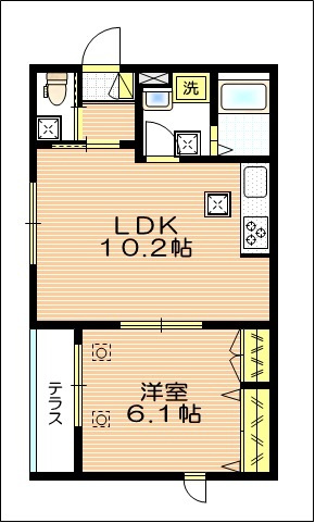 グランメゾンⅡの間取り|１フロア１住戸で隣接世帯が無い安心のレイアウトです