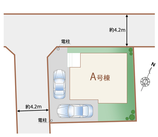 《仲介手数料半額》北本市西高尾第１　の区画図