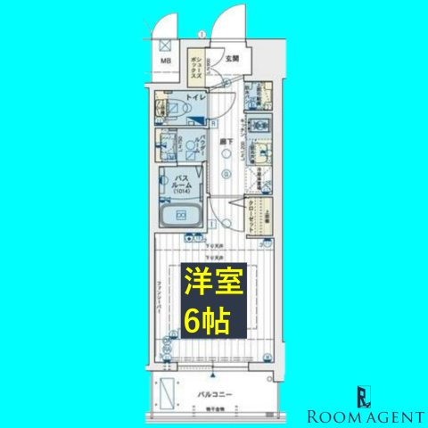 エステムコート名古屋新栄アクシスの間取り