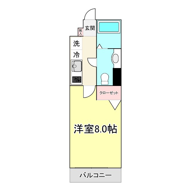 レジデンス毛利 EASTの間取り