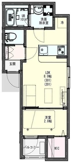 【間取り】 | KLEIS古淵2(クレイスコブチツー)