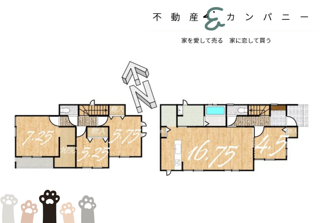 ハートフルタウン余戸東４丁目　新築戸建の間取り