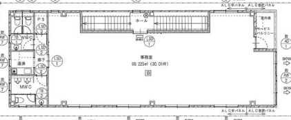 ＳＬ－１１２　貸倉庫事務所の間取り