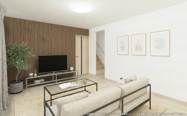 ワイウッドコート高崎市吉井町吉井第1期の完成予想図|【LDK　イメージパース】
※画像は設計図面を基に作成したイメージです。