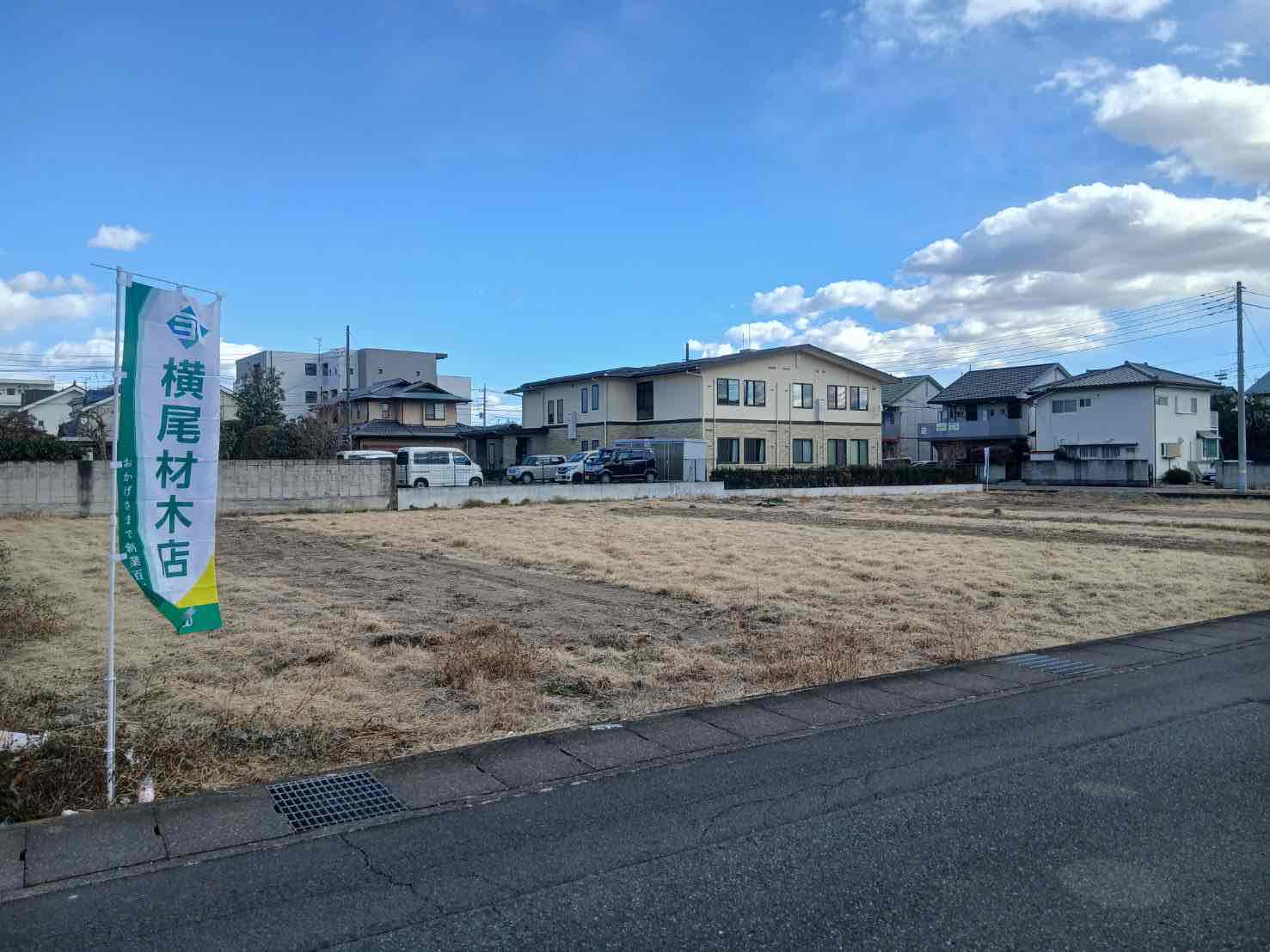 ワイウッドコート前橋市下小出町第5期【建築条件付き売地】の前面道路含む現地写真|【下小出第5期　現地外観】
※令和8年1月時点