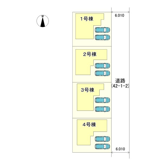 【区画図】 | 姫路市勝原区宮田/全４棟