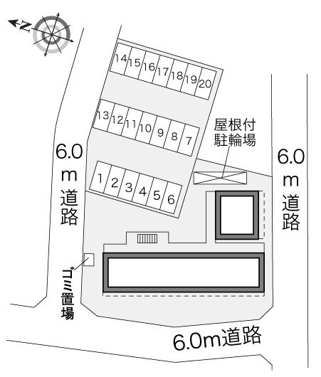 レオパレス蘇我加藤Ⅲの区画図
