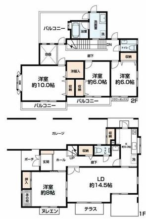 久喜市南栗橋5丁目　中古一戸建ての間取り|全居室6帖以上広々間取りでゆとりのある生活♪