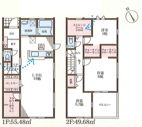 大津市本堅田　新築一戸建ての間取り|1号地