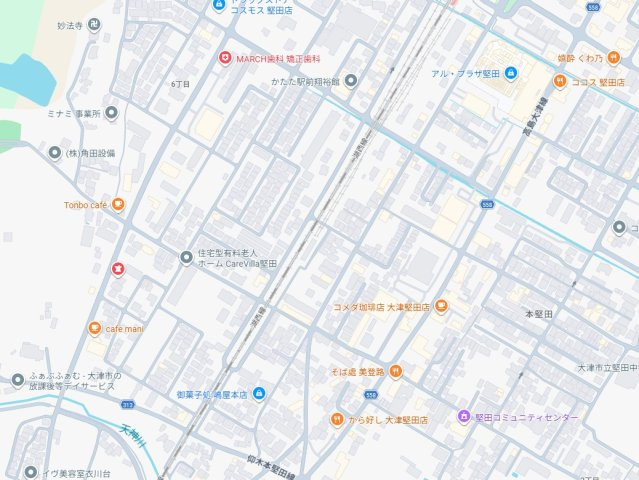 大津市本堅田　新築一戸建ての地図