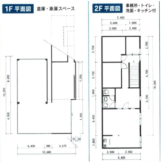 南目垣１丁目倉庫事務所の間取り