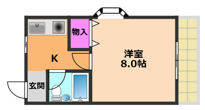 【間取り】 | オーエーマンションＶ