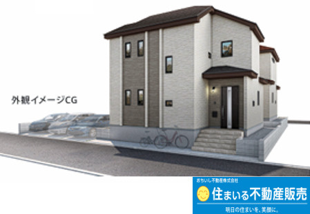 東区香椎6丁目１９３４番　B号棟の外観パース