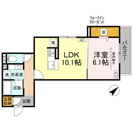 D'Bless中野島の間取り