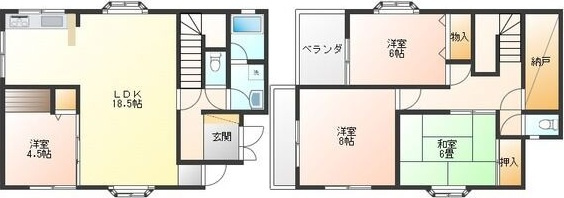 日進市三本木町大根戸建ての間取り