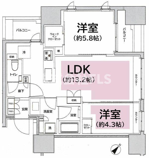 フレンシア築地の間取り