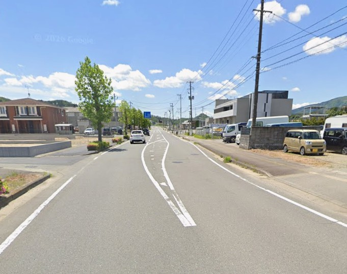 【新築戸建】　いわき市内郷高坂町第11の前面道路含む現地写真|西側15.9ｍ公道