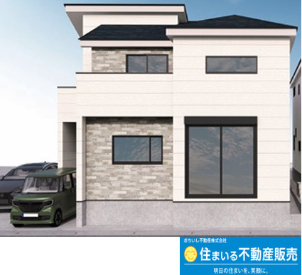 福岡市早良区有田1期　３号棟の外観パース