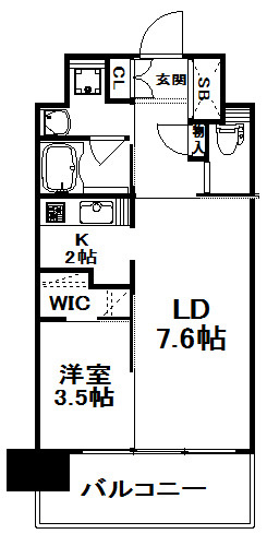 新品家具付きマンション千代26(KaGood福岡)の間取り|※間取りと異なる場合は現状を優先します。