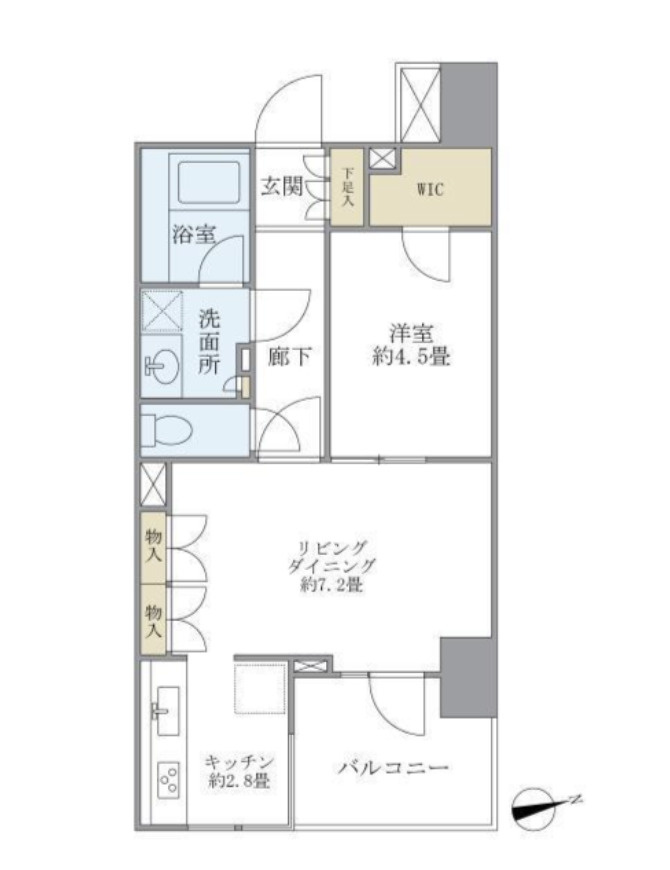 フォルム四谷外苑東の間取り