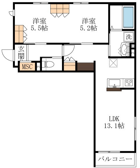 プリムヴェールの間取り