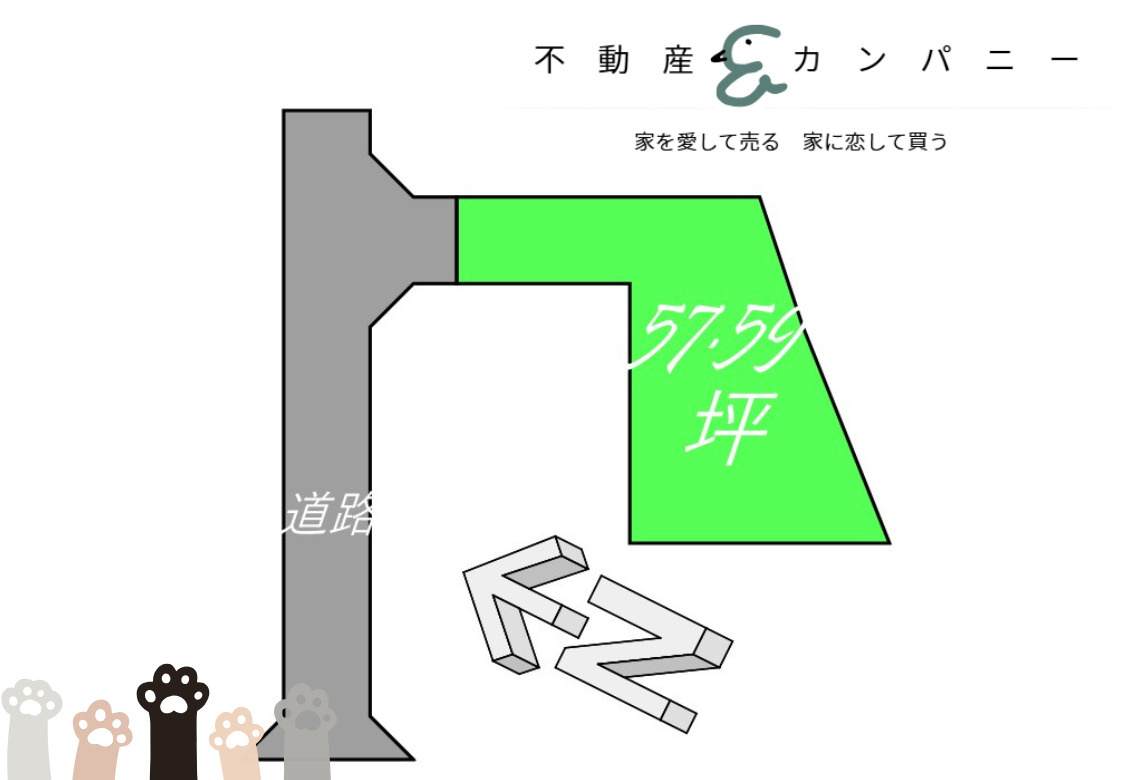 砥部町川井9区画の土地図