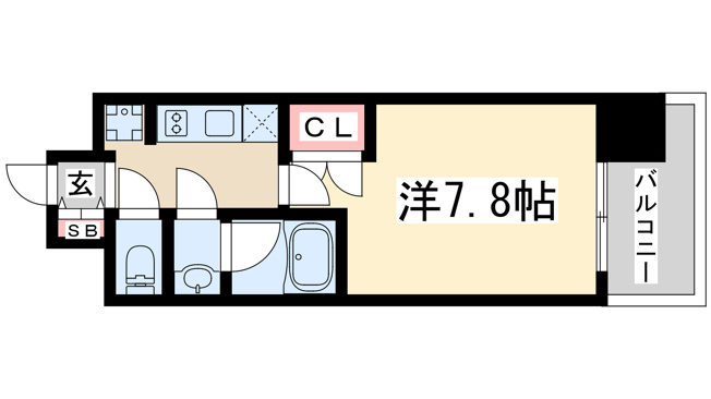 【間取り】 | パークフラッツ江坂