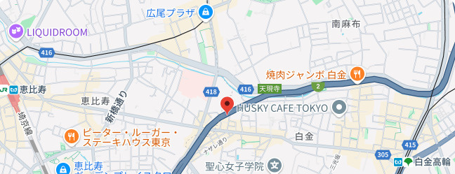 小田急コアロード広尾の地図|物件所在地です。