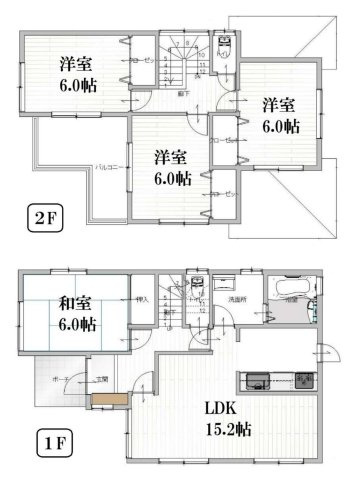 【間取り】 | 坂戸市緑町　中古戸建