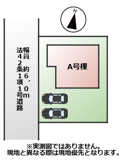 ハートフルタウン宇都宮市兵庫塚3丁目1466番の区画図|敷地面積：135.09㎡　接道：西側約6.0ｍ(公道)
