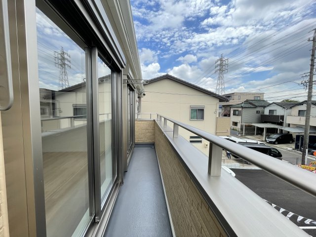 CRADLE GARDEN小牧市藤島第1｜名古屋市の戸建ならホームアップのバルコニー|【売主施工例】