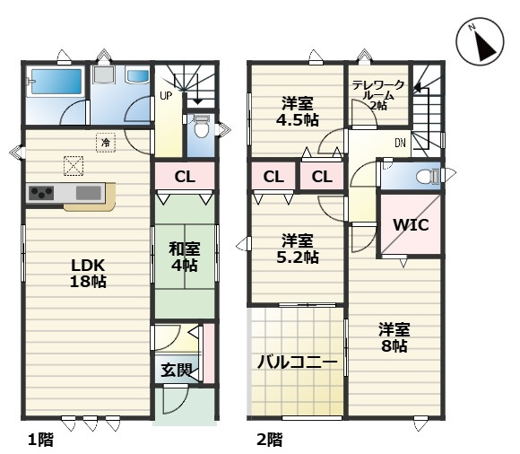 CRADLE GARDEN小牧市藤島第1｜名古屋市の戸建ならホームアップの間取り|間取図