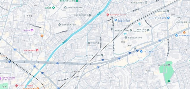 箕面市瀬川　第1期　新築一戸建ての地図