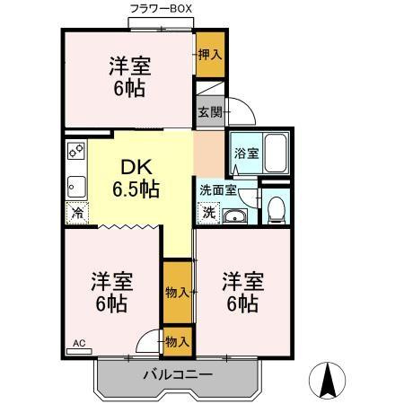 ルネ松洋の間取り