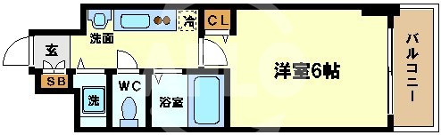 プレサンス阿波座ステーションフロントの間取り|プレサンス阿波座ステーションフロント　間取り