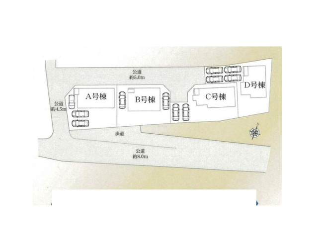 【土地図】 | 中依知新築戸建 | 図面は敷地の概略を示すもので、現況と異なる場合は現況を優先します。境界や接道、外構の範囲など気になる点は担当者が資料をもとにご説明します。無理な営業はいたしませんので、お気軽にご相談ください。