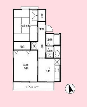 セジュール中央の間取り